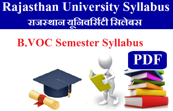 Rajasthan University B.VOC Semester Syllabus 2024 Pdf Download