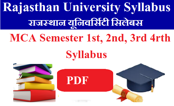 MCA Rajasthan University Syllabus 2024 Pdf Download - राजस्थान यूनिवर्सिटी MCA  सिलेबस पीडीऍफ़ 