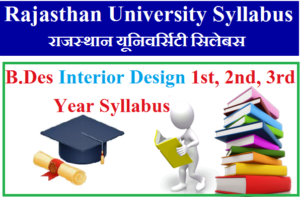 Rajasthan University B.Des Interior Design Syllabus 2023 Pdf Download