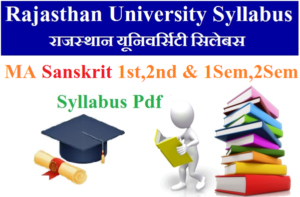 MA Sanskrit Syllabus Rajasthan University 2023 Pdf Download
