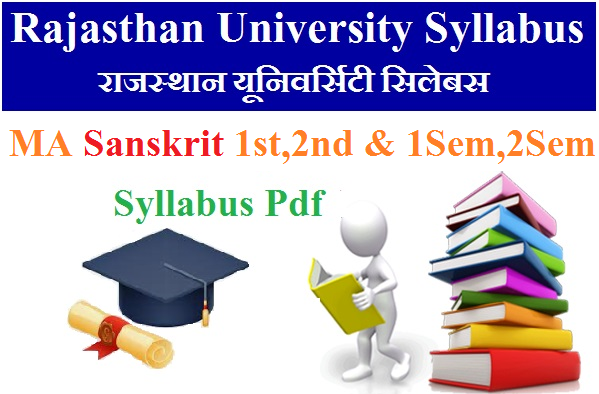 MA Sanskrit Syllabus Rajasthan University 2024 Pdf Download