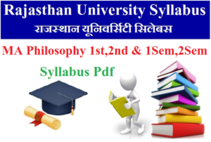 MA Philosophy Syllabus Rajasthan University 2023 Pdf Download