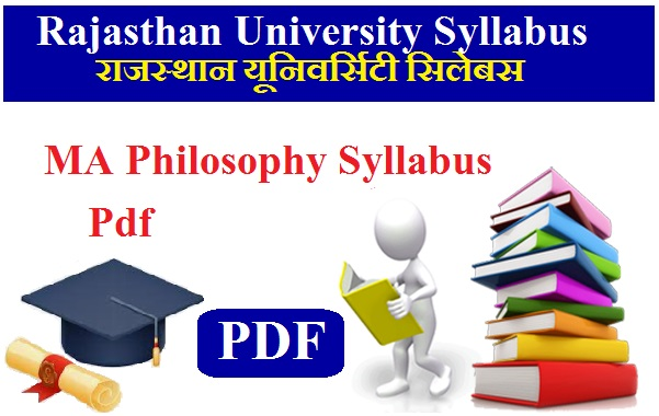 MA Philosophy Syllabus Rajasthan University 2024 Pdf Download