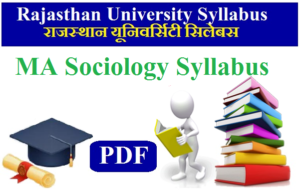 Rajasthan University MA Sociology Syllabus 2023 Pdf Download