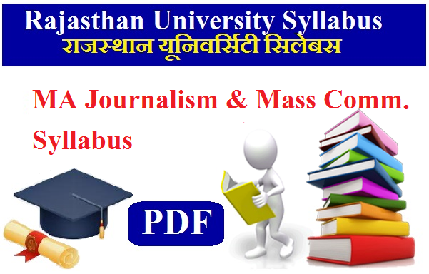 Rajasthan University MA Journalism & Mass Comm Syllabus 2024 Pdf Download