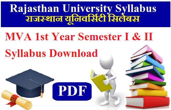 Rajasthan University MVA 1st Year Semester I & II Syllabus 2024 Pdf Download